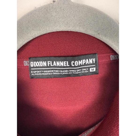 Dixxon Flannel Company Polo Shirt Medium Red Embroidered Logo Golf Casual - Picture 3 of 6